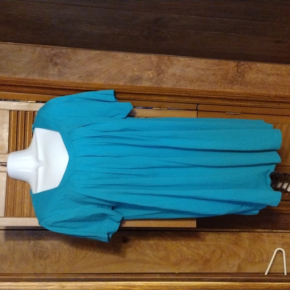 Roaman's Green Cotton Short Sleeve Shirt Sz 18/20